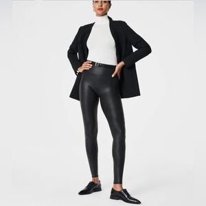 NEW SPANX Faux Leather Leggings in Black